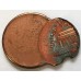 UNITED STATES OF AMERICA 2001 . ONE 1 CENT COIN . ERROR . MIS-STRIKE